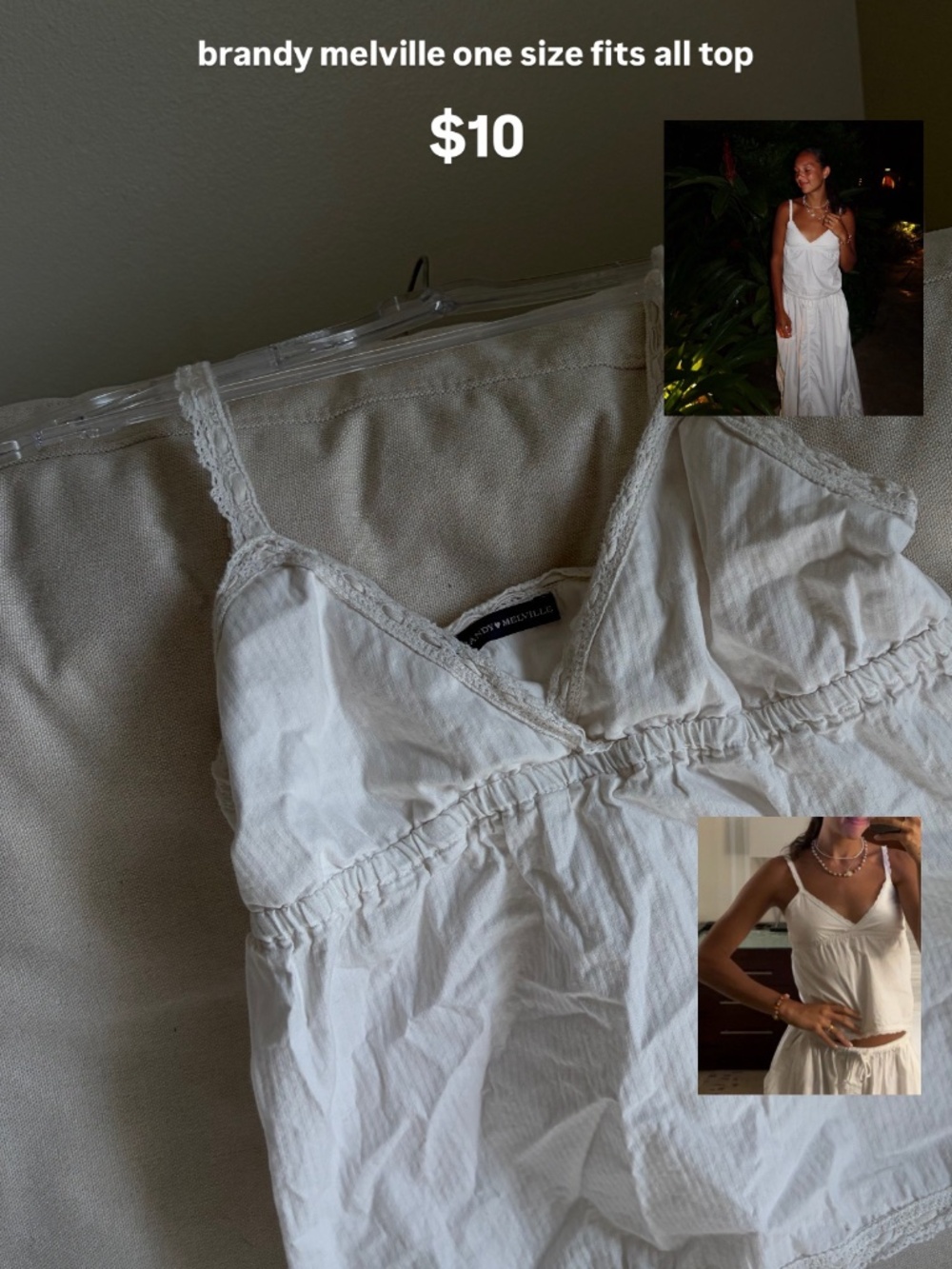 brandy melville white top